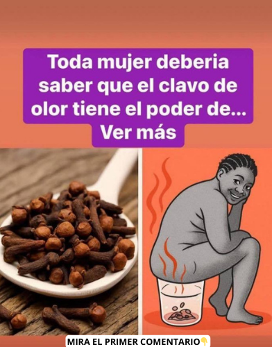 Clavo de olor en una cuchara y tratamiento de vapor