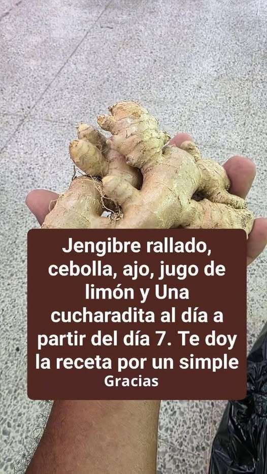 Ingredientes Naturales: Jengibre, Cebolla, Ajo, y Limón